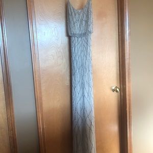 Adrianna Papell beaded blouson dress